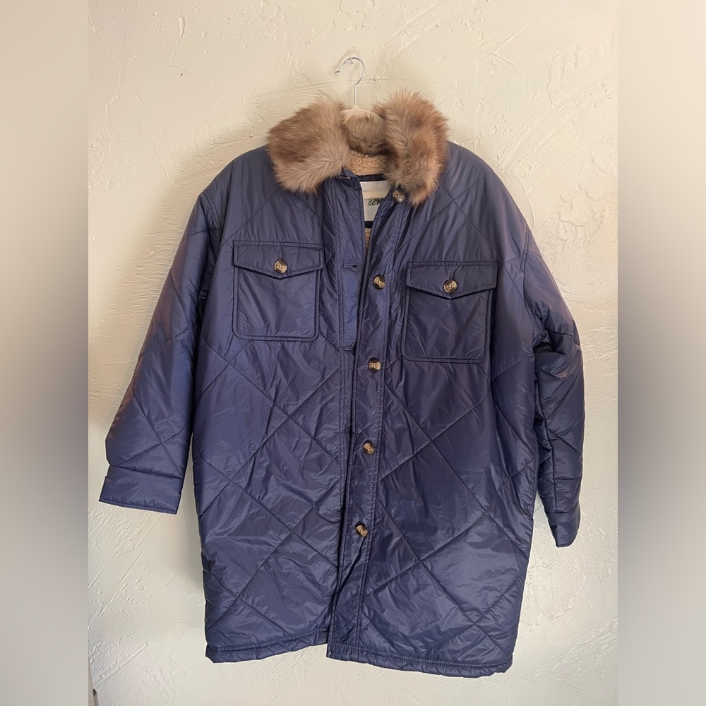 Aerie Sherpa Lined Puffer Coat